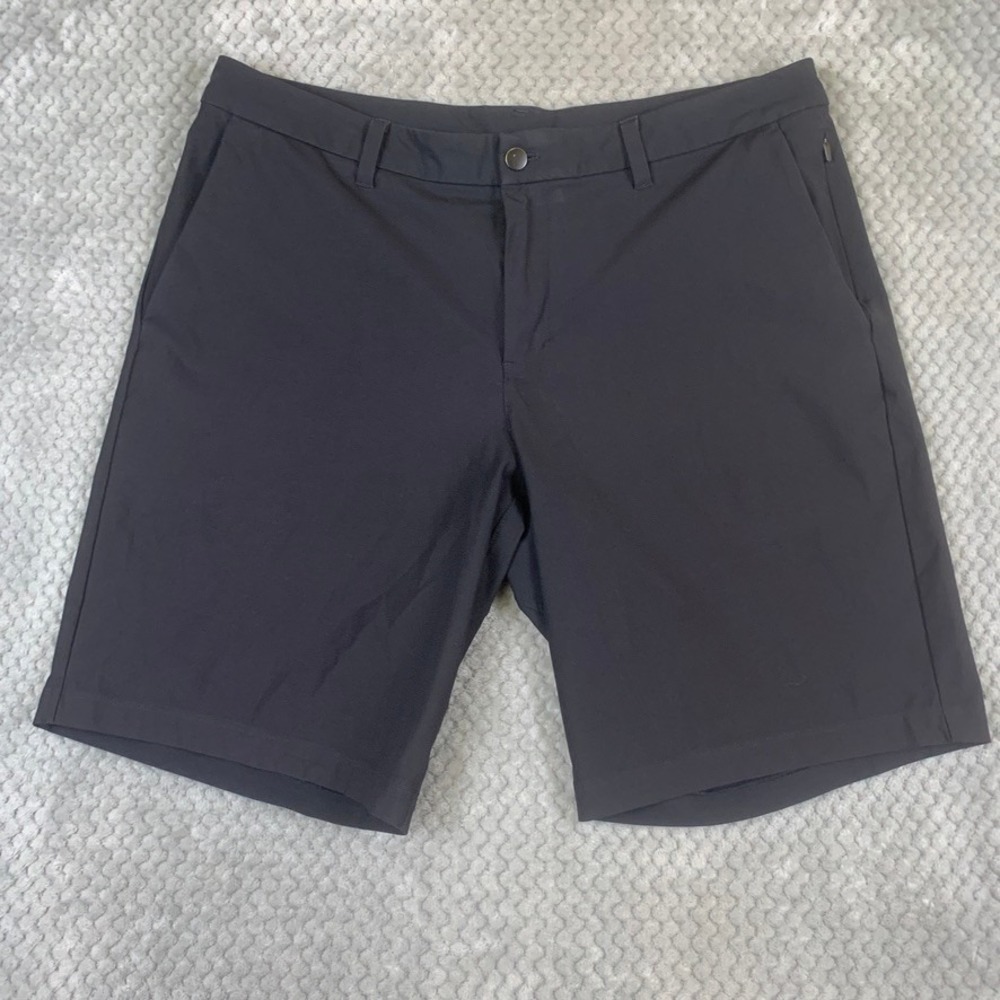 Lululemon Mens‎ Commission Short Black Chino Style Active Golf Shorts Size 36